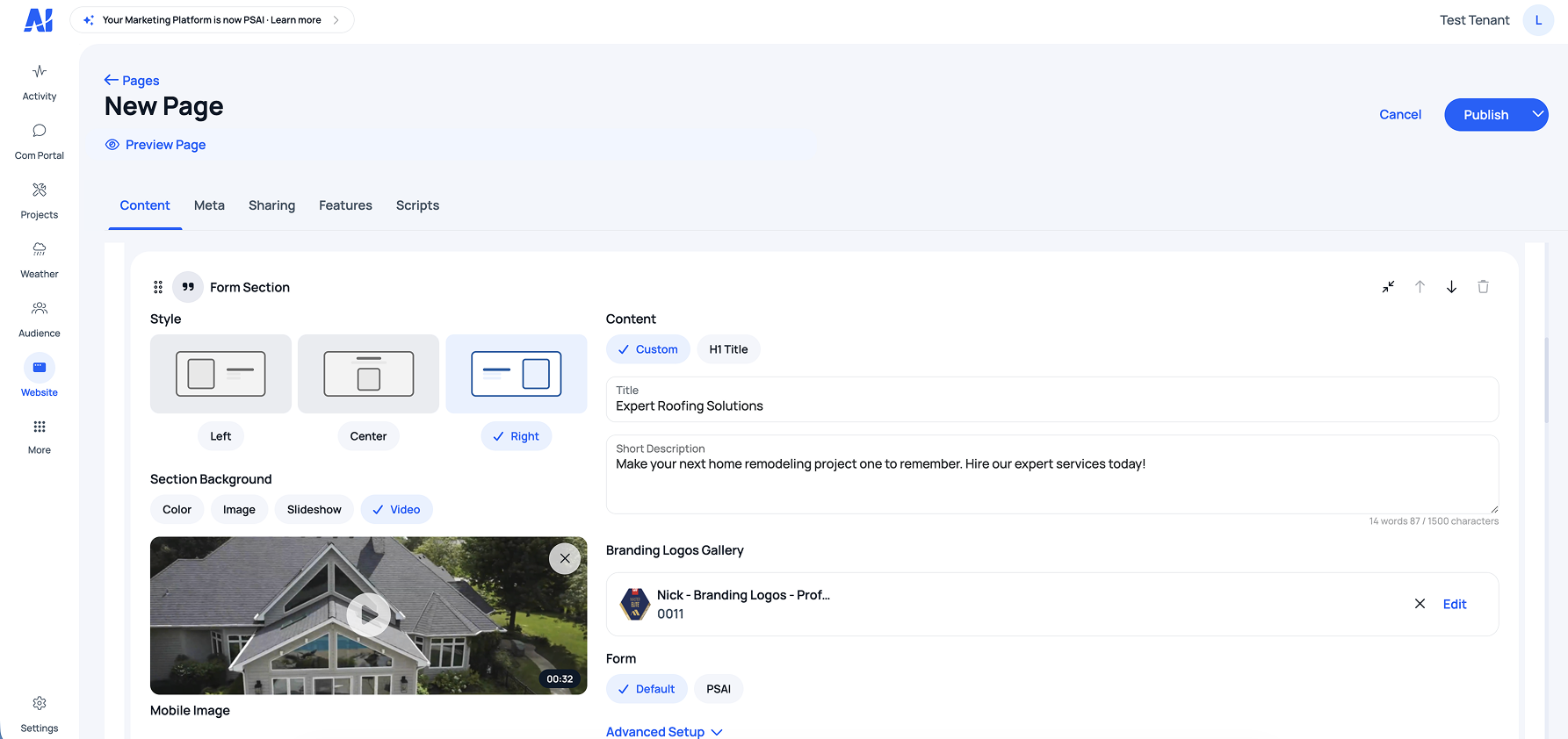 Edit state UI